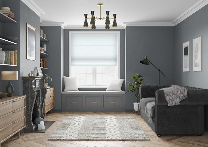 Carina, Silver - Twist&Fit Roman Blind - Image 5